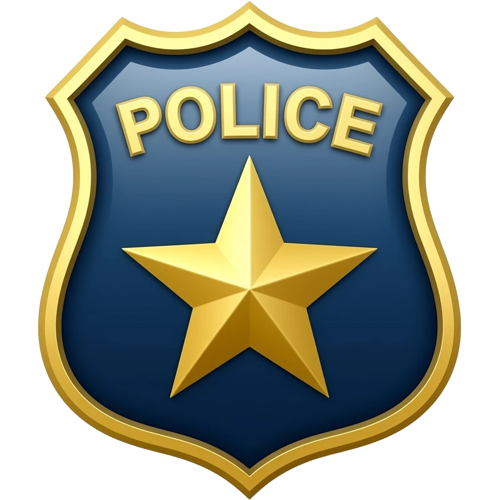 police badge emoji
