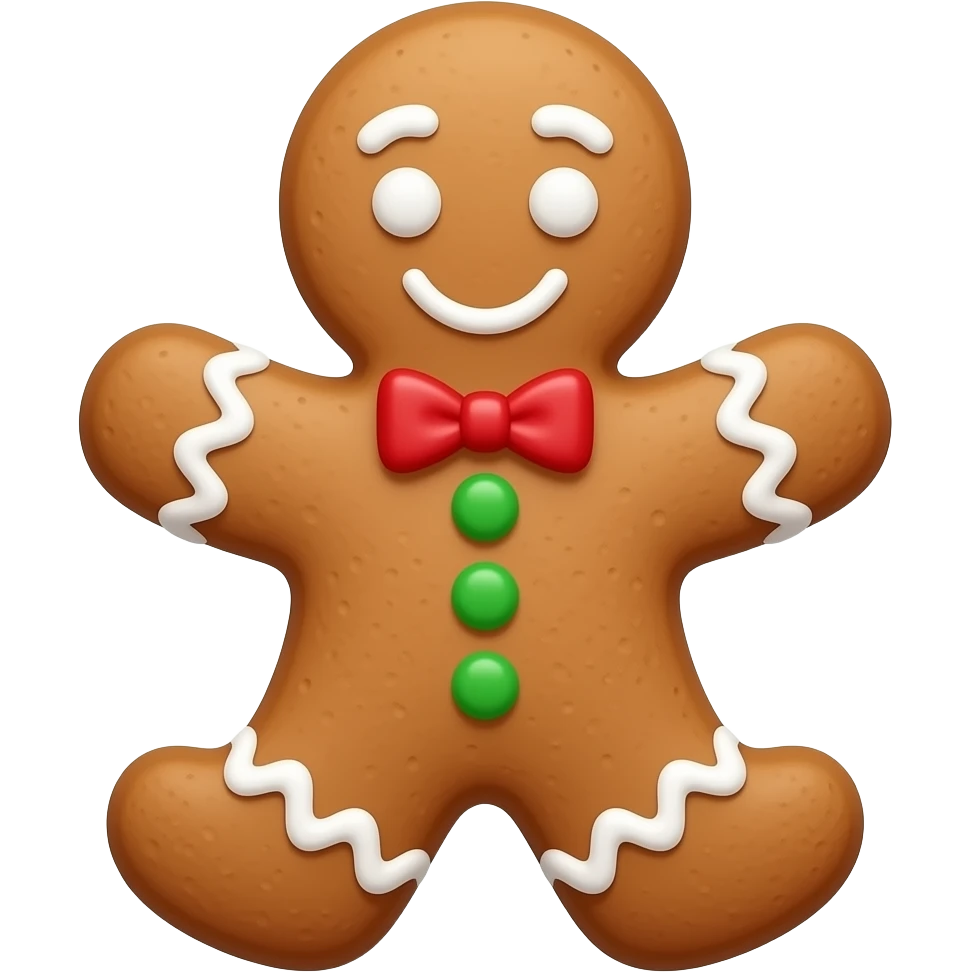 robotic gingerbread emoji