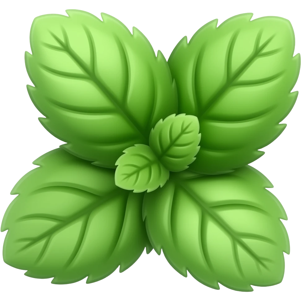 mint leaves emoji