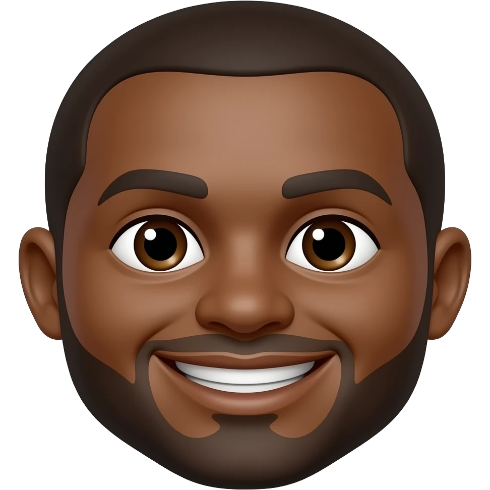 can you make the skin colour of "😊" brown? keep the round chape and the exact same smile emoji