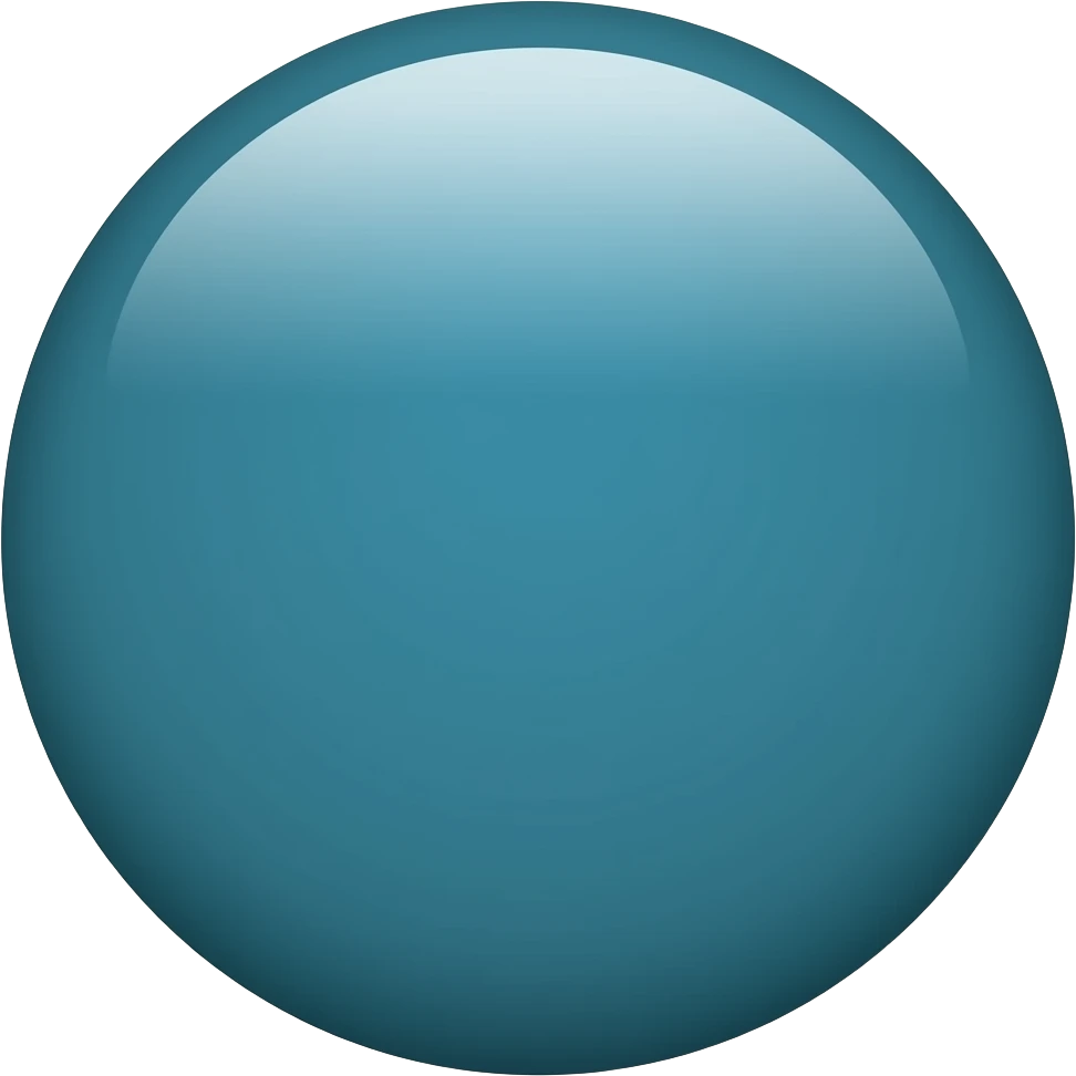 dark teal circle emoji