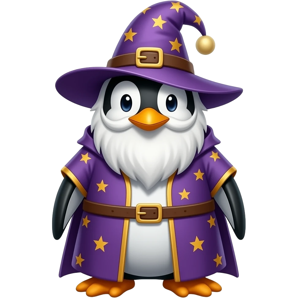 Penguin Wizard emoji