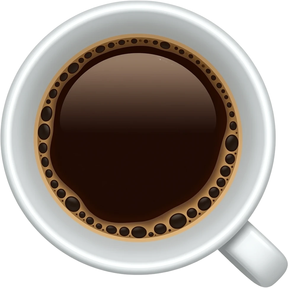 black coffee good morning emoji