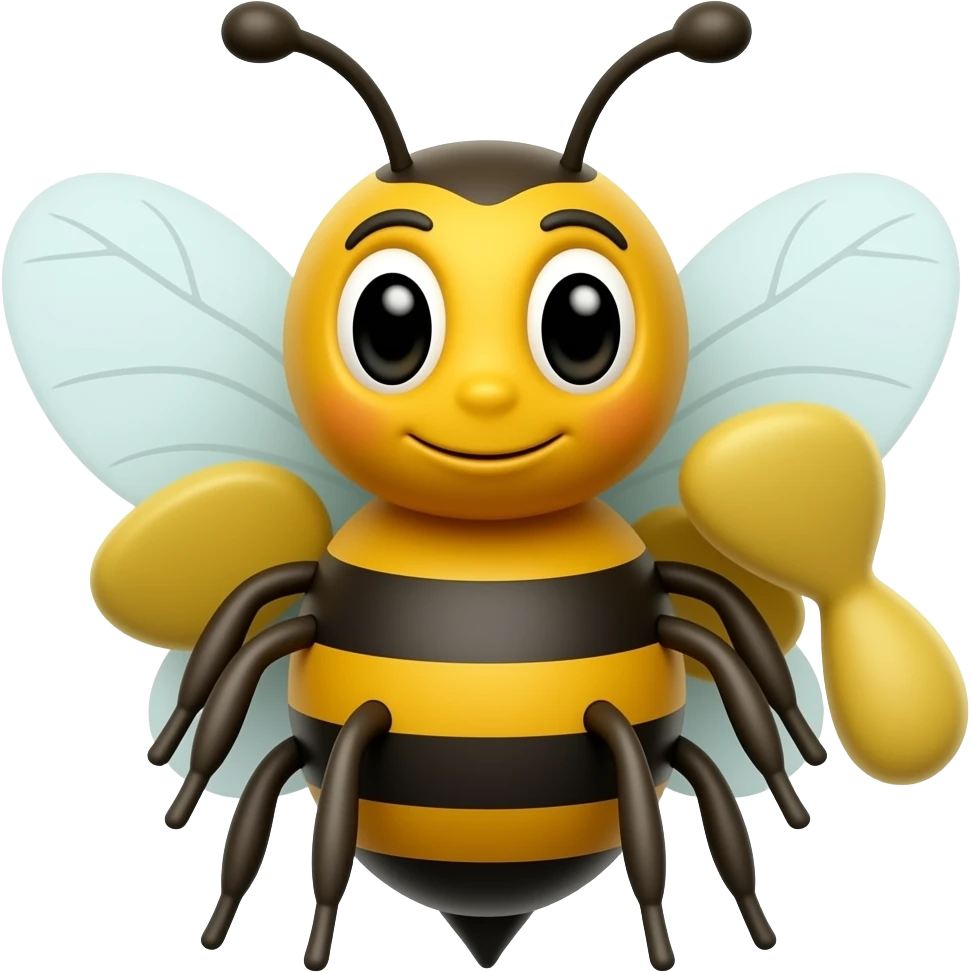 Cartoon bee emoji