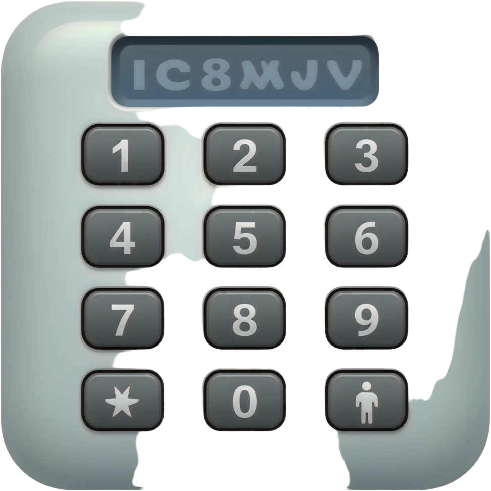Tastenfeld Sicherheit emoji