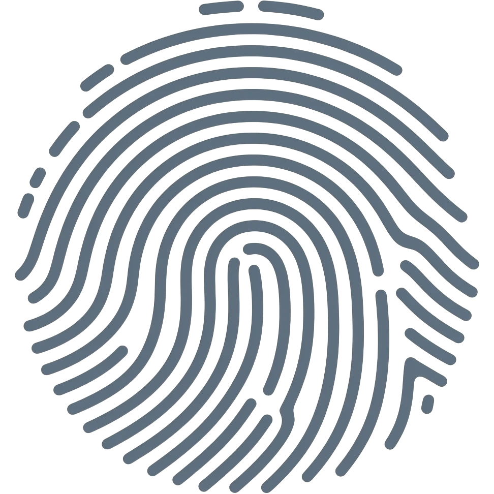 Unique fingerprint cool emoji