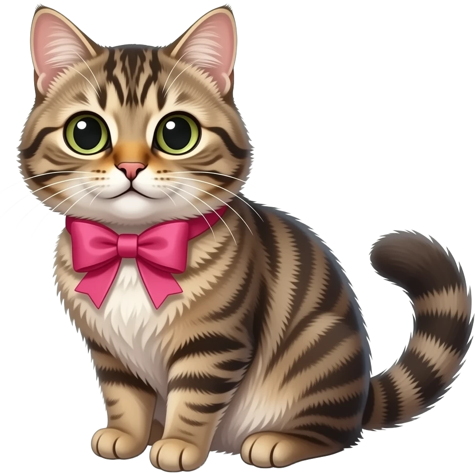 Cat with bow emoji