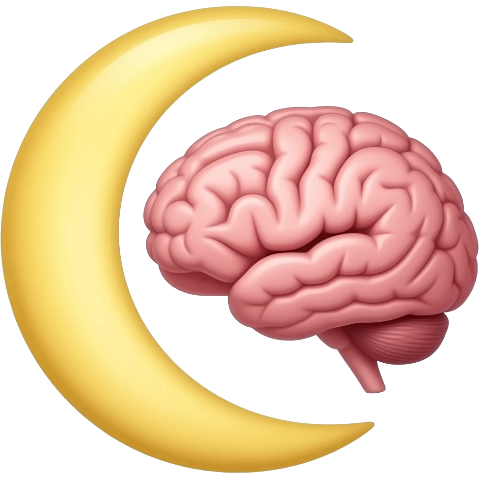 Полумесяц и мозг emoji