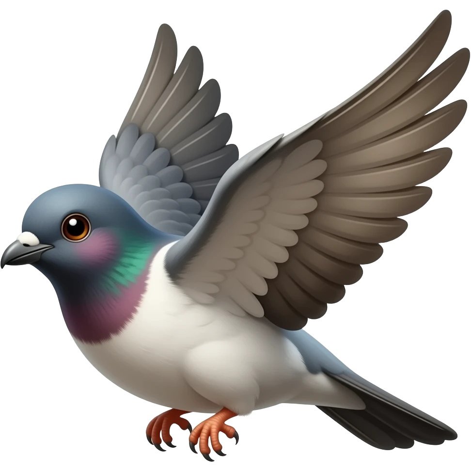 Flying emoji