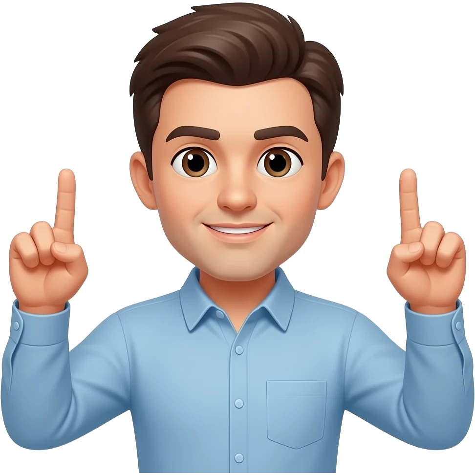 человек показывает крест руками emoji