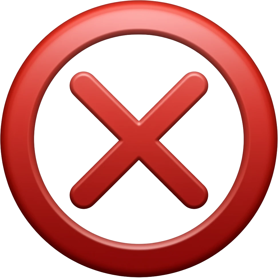 error red emoji