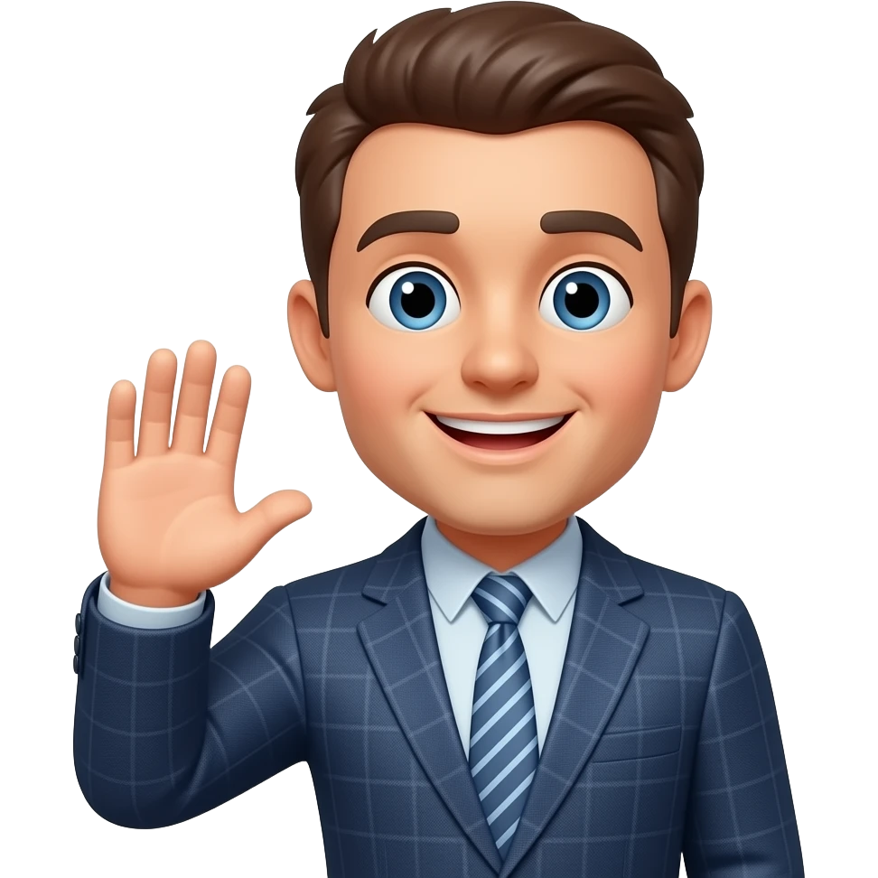 Persona saludando emoji