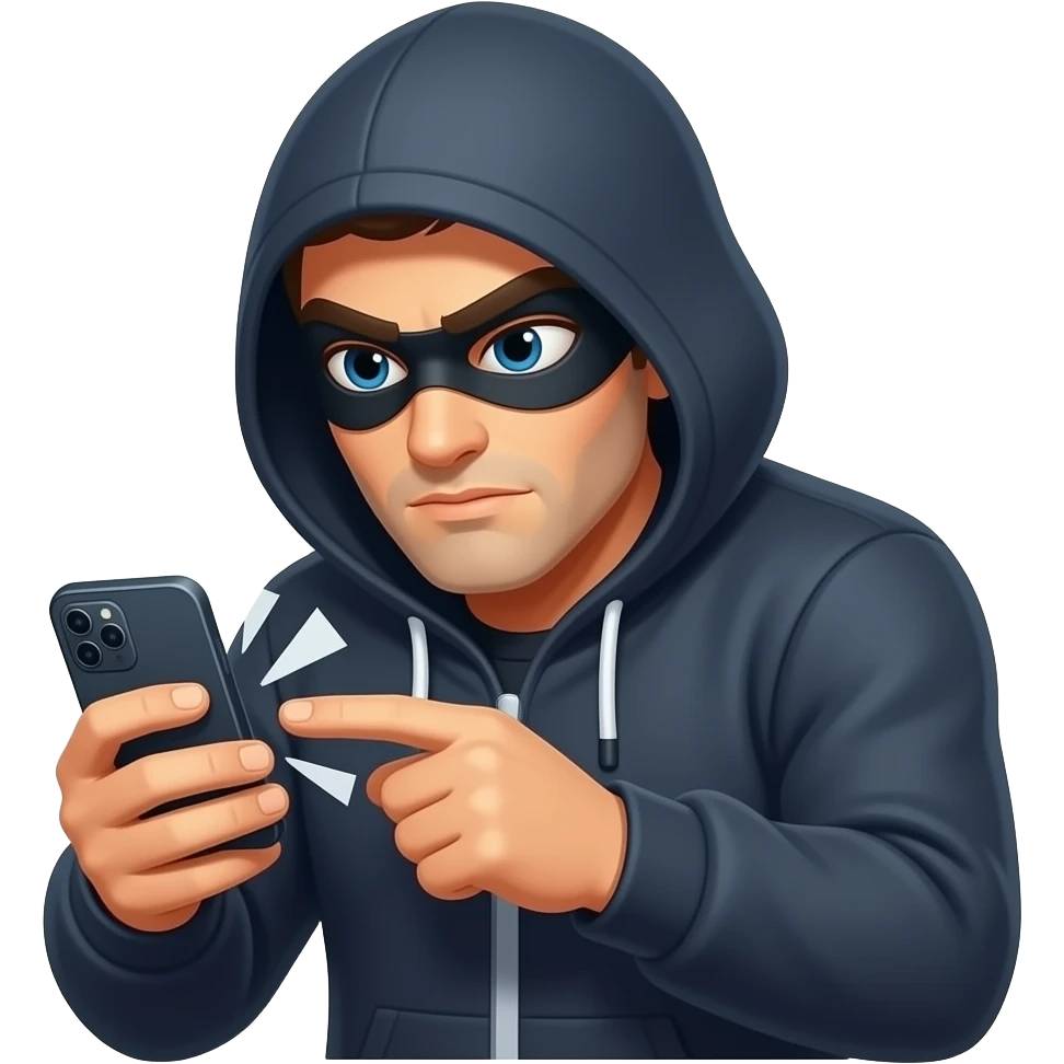 A Thief is Stealing mobile emoji