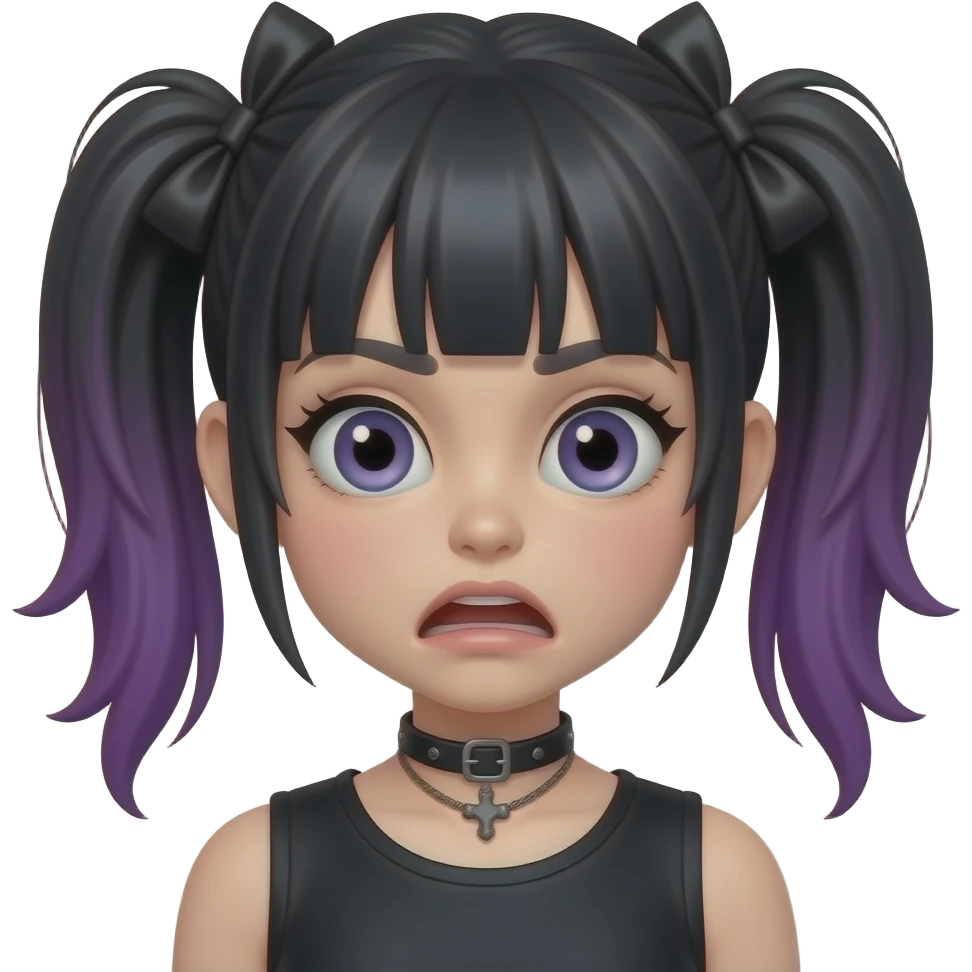 That one kid who’s emo goth ahh girl goofy emoji