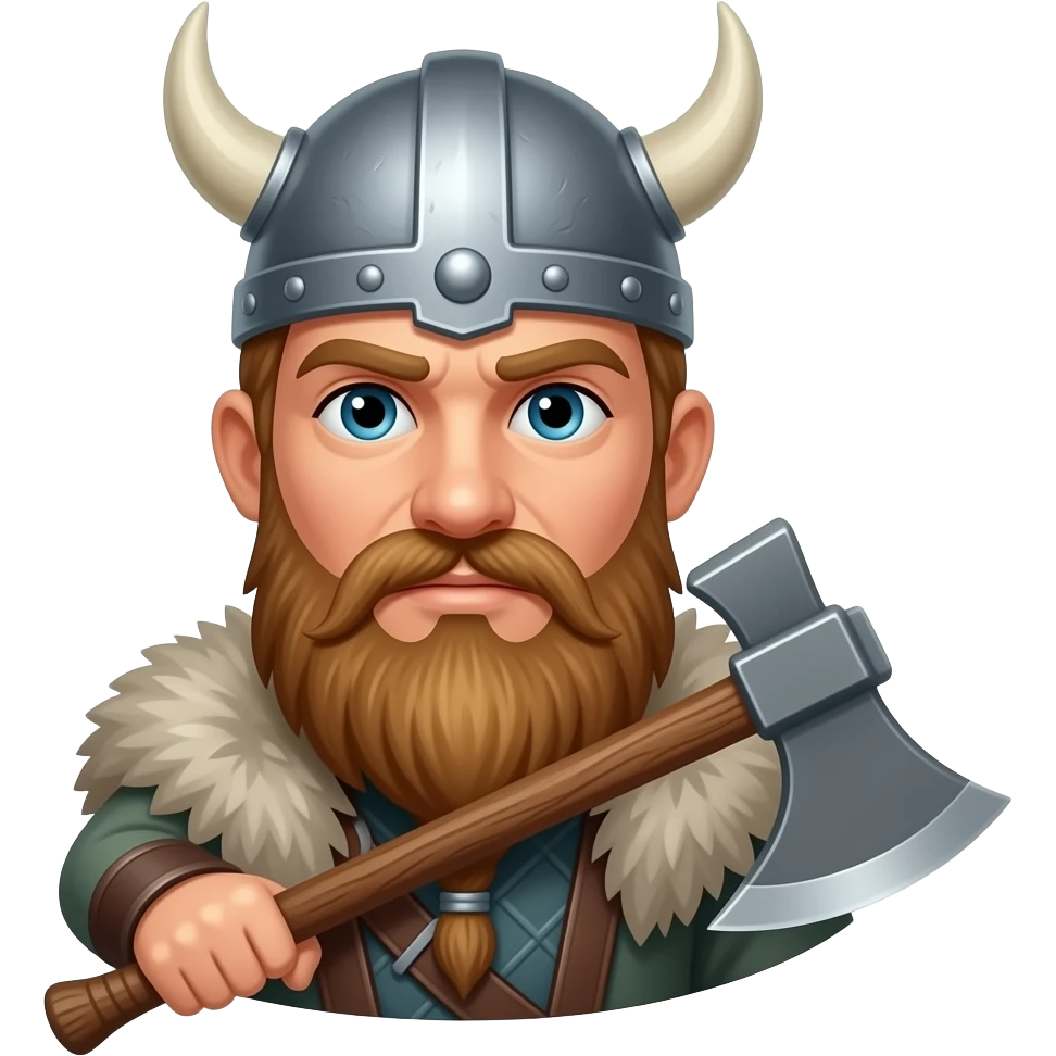 Viking holding axe emoji