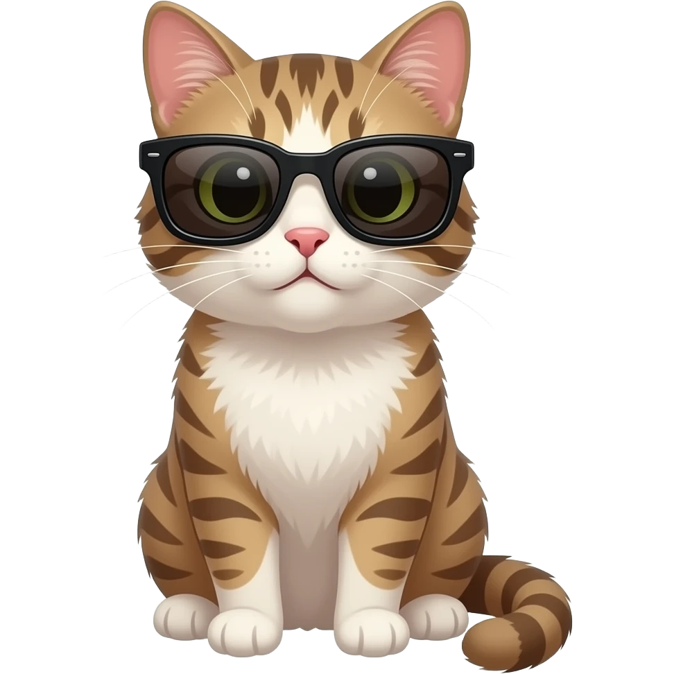 Cat wearing sunglasses emoji