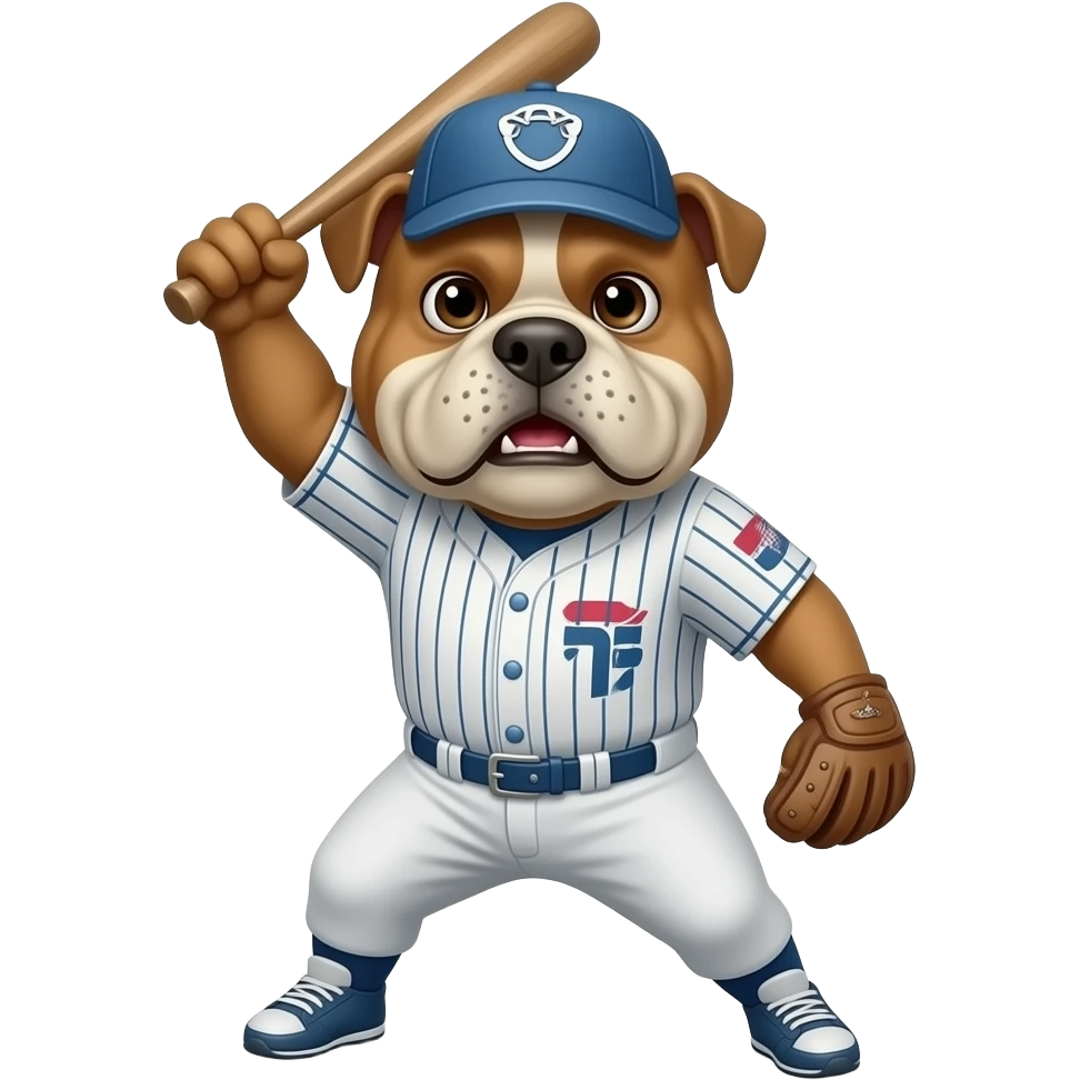 Bulldog baseball emoji