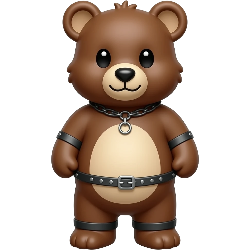 Bondage bear emoji