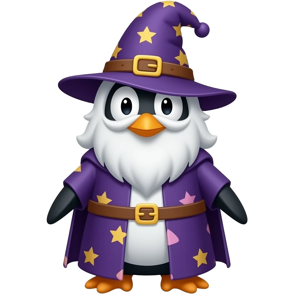 Penguin Wizard emoji