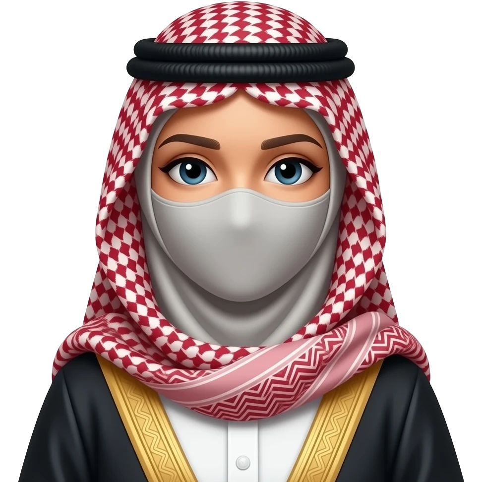 saudi niqabi girl emoji