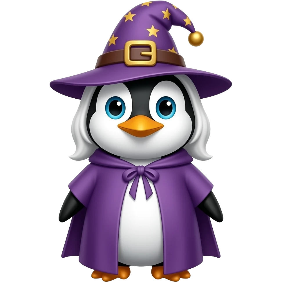 Penguin Wizard emoji