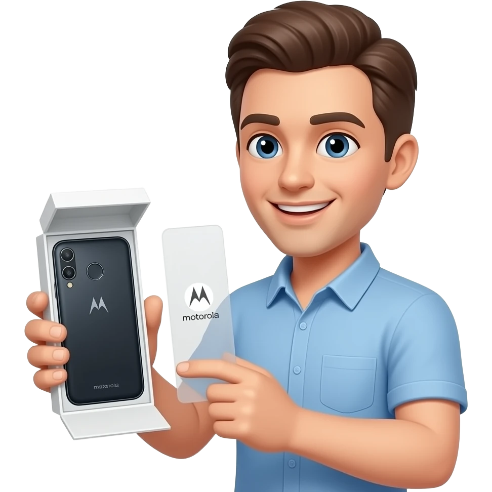 unboxing motorola emoji