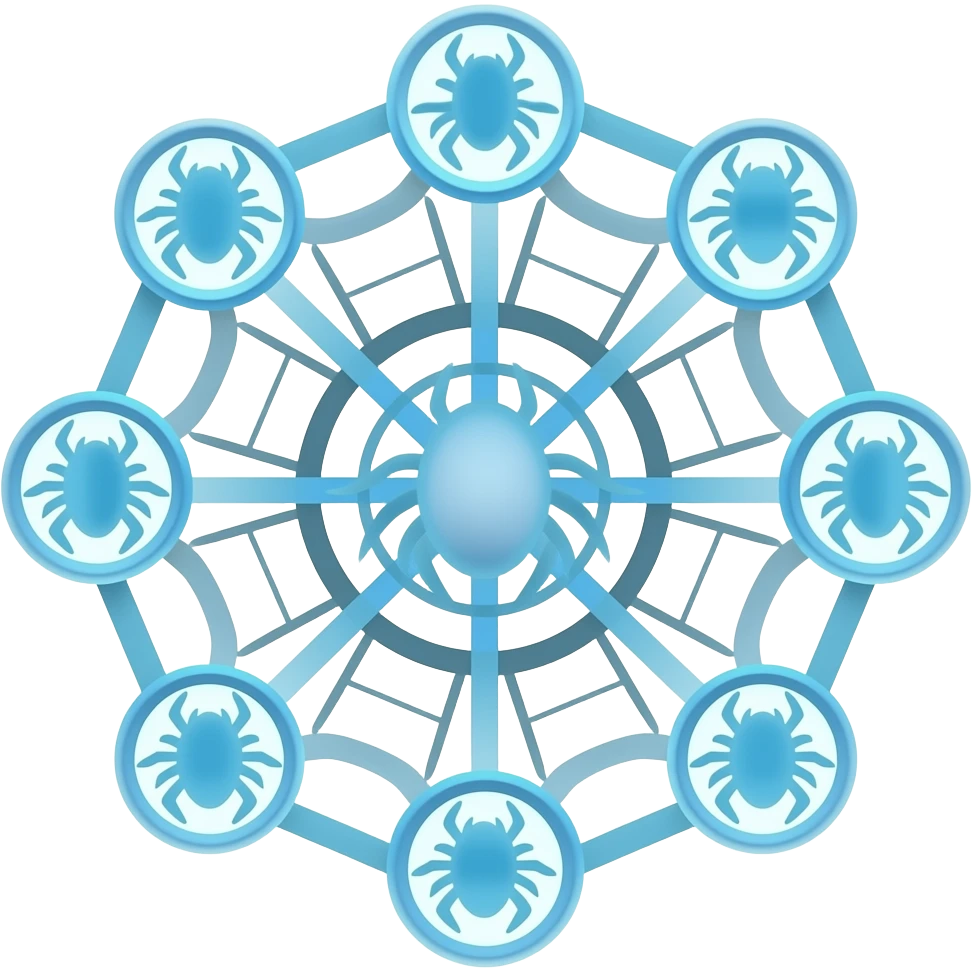 spider knowledge map interconnected emoji