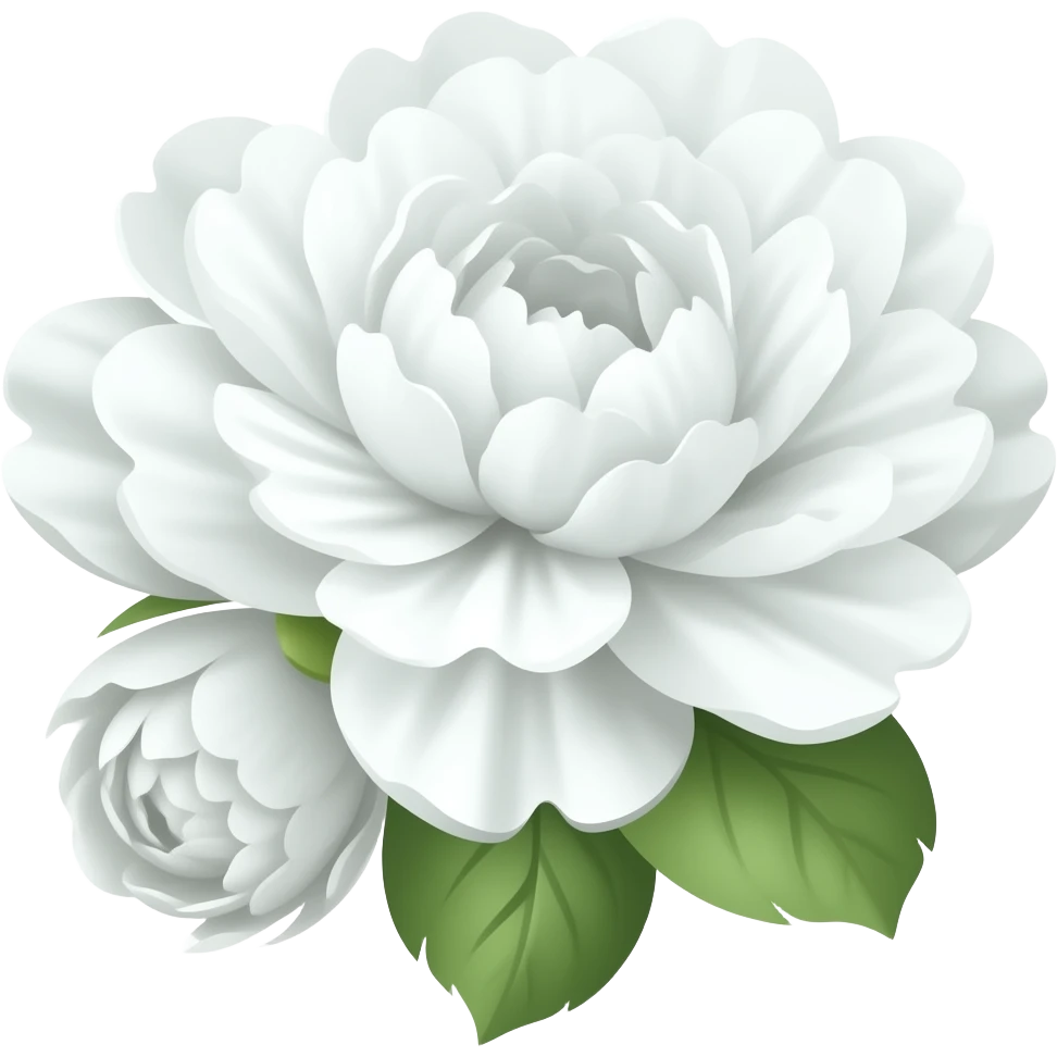 White flowers emoji