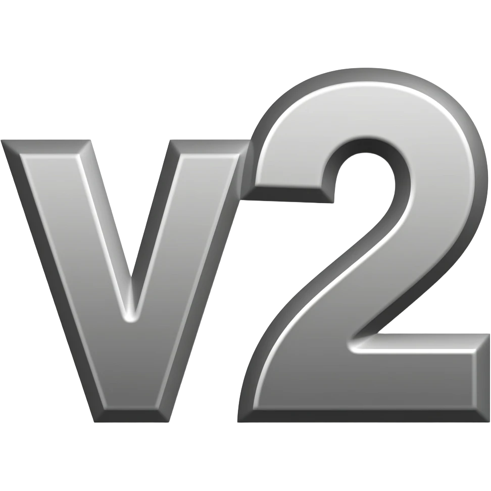 text saying v2 emoji