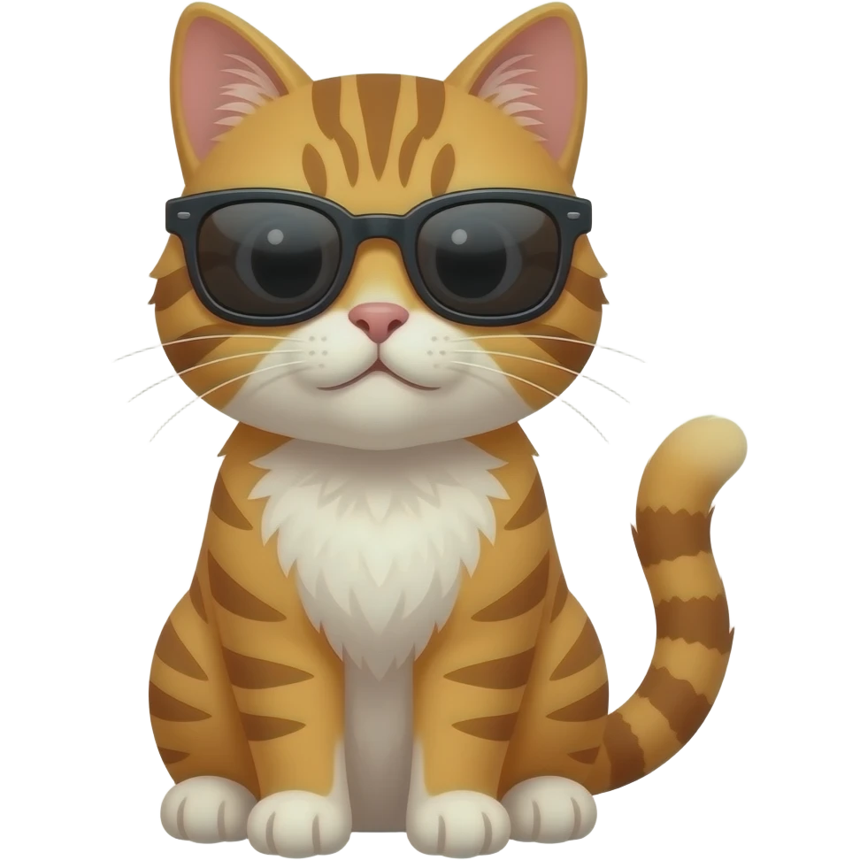 Cat wearing sunglasses emoji