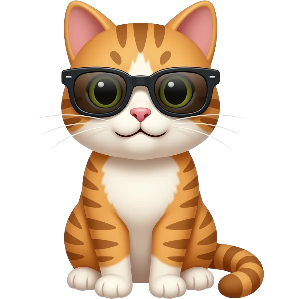 Cat wearing sunglasses emoji