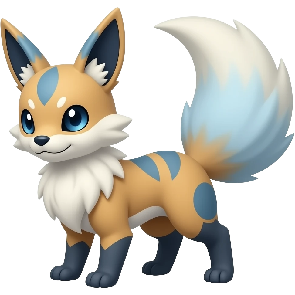 Furret-Sylveon-Jolteon-Shinx-Luxray-Fakémon-hybrid emoji