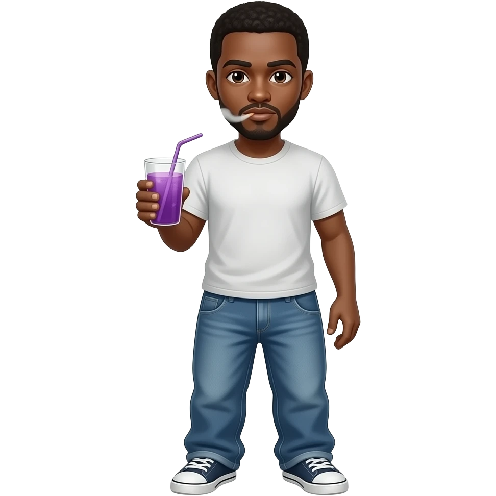 generate me an emoji with a guy with smoke coming out of his mouth with ...