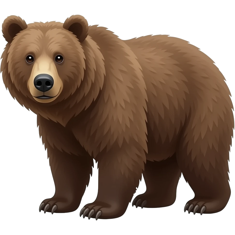 california grizzly bear emoji