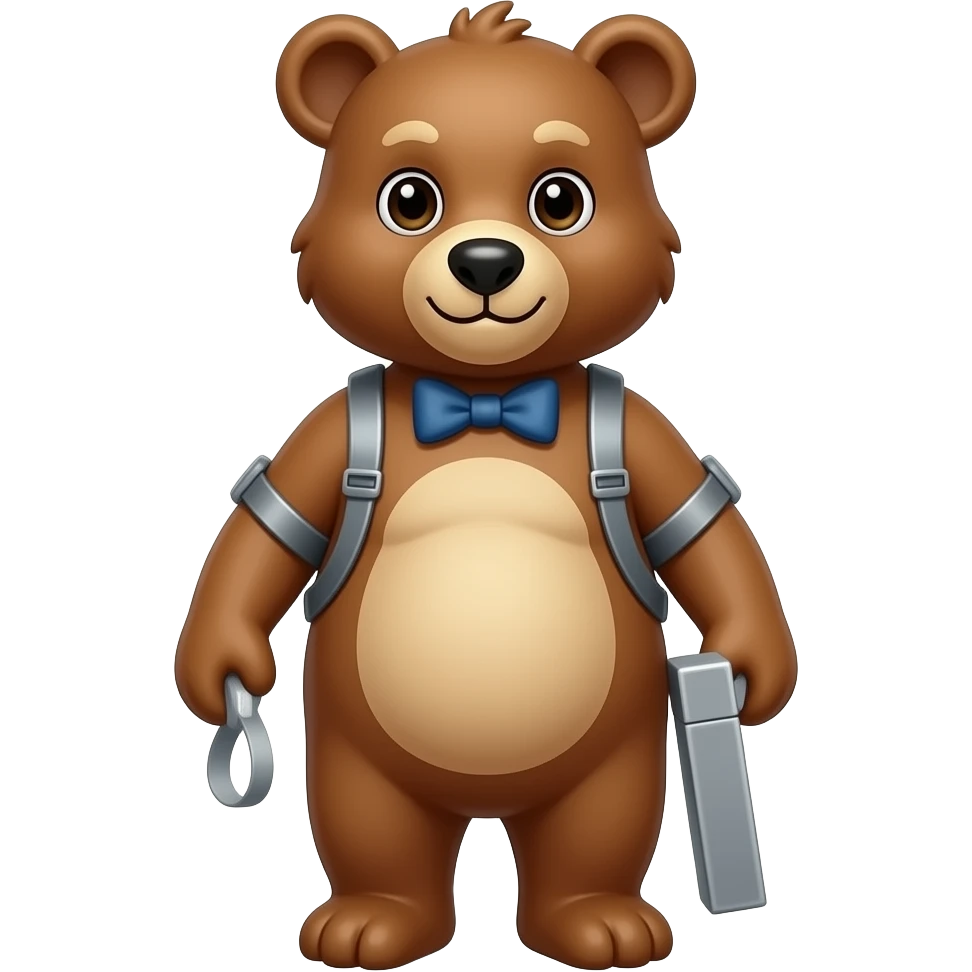 Bear on computer emoji