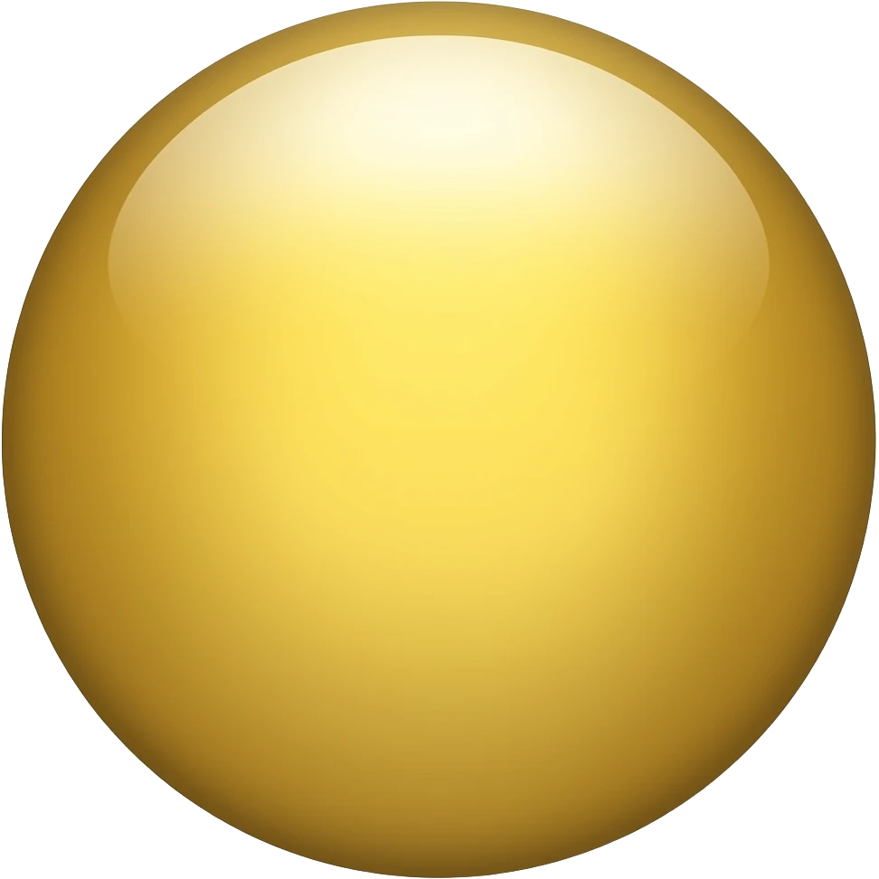 Circle gold emoji
