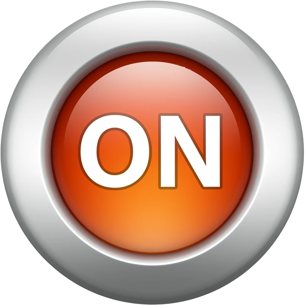 "ON" push button emoji