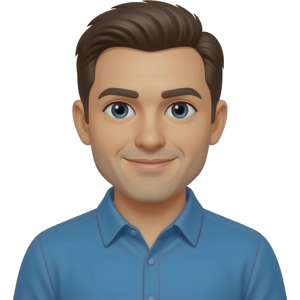 hombre con ropa azul emoji