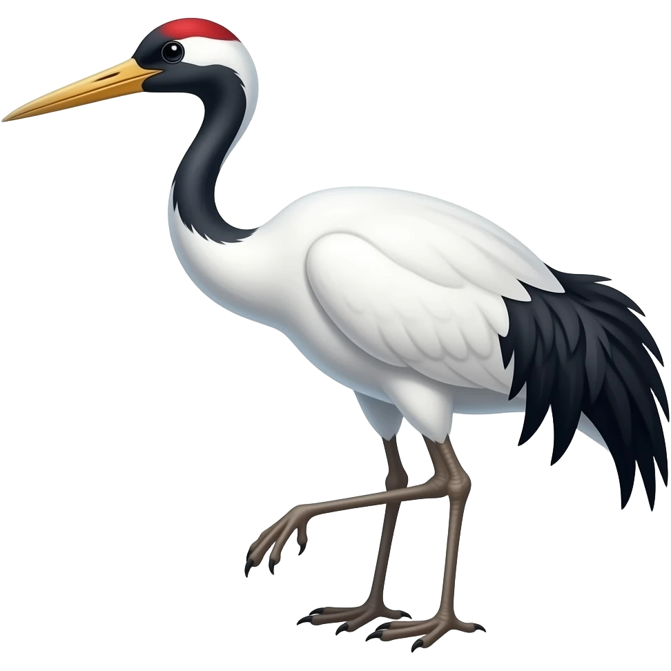 crane bird emoji