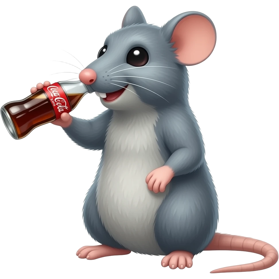 rat drinking coke zero emoji
