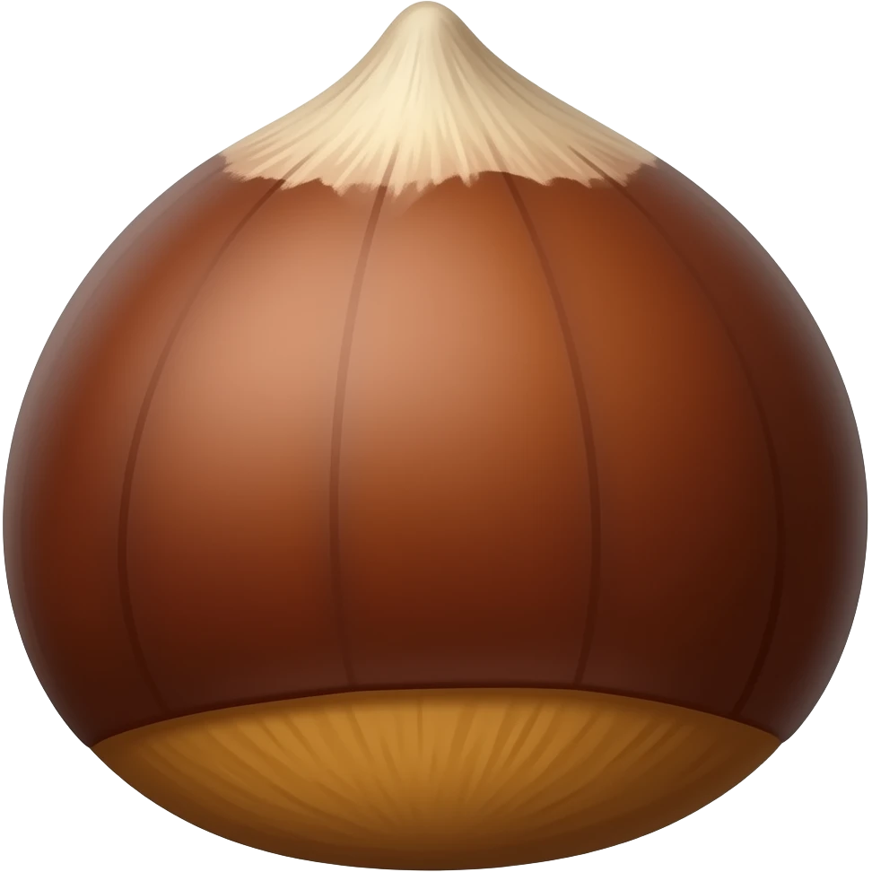 edible chestnuts with shell emoji
