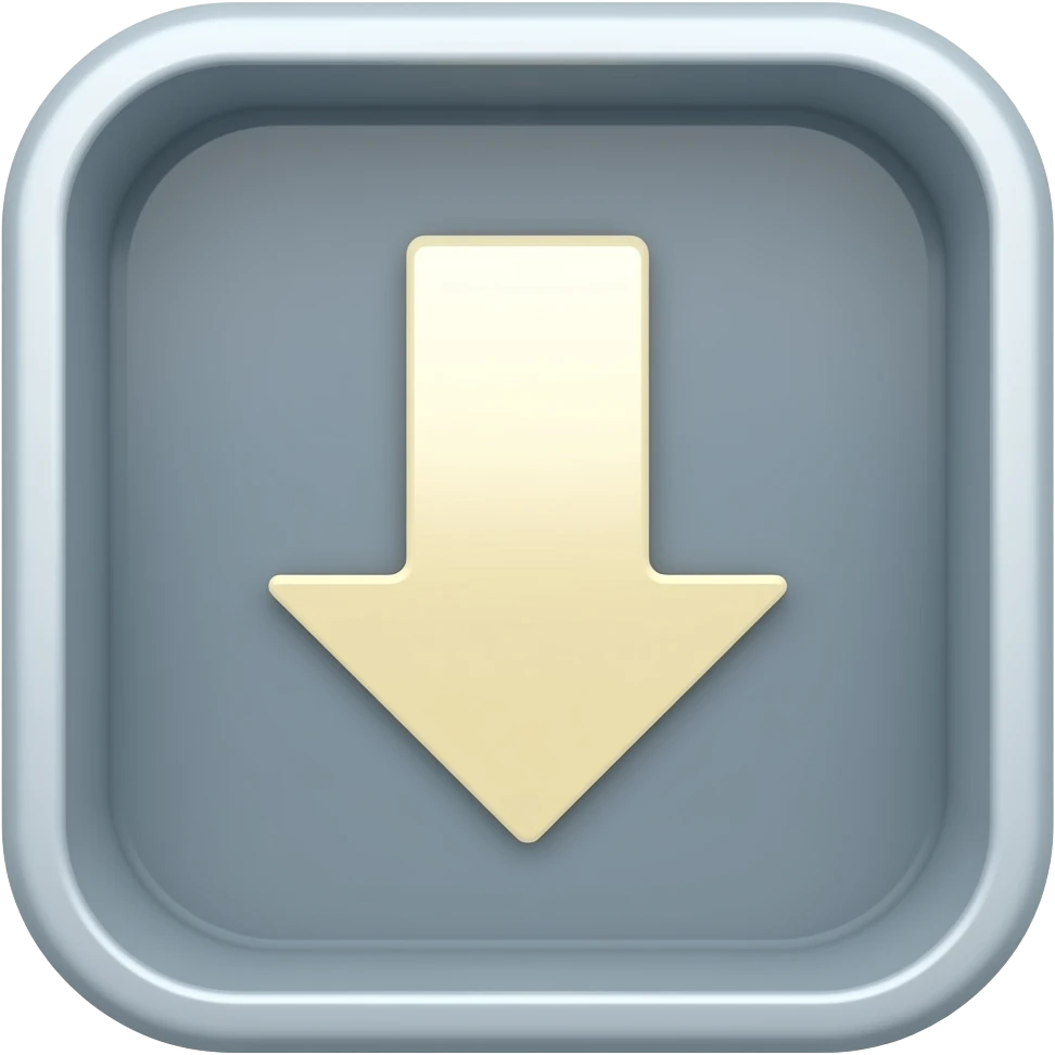 стрілка вниз в коробку emoji