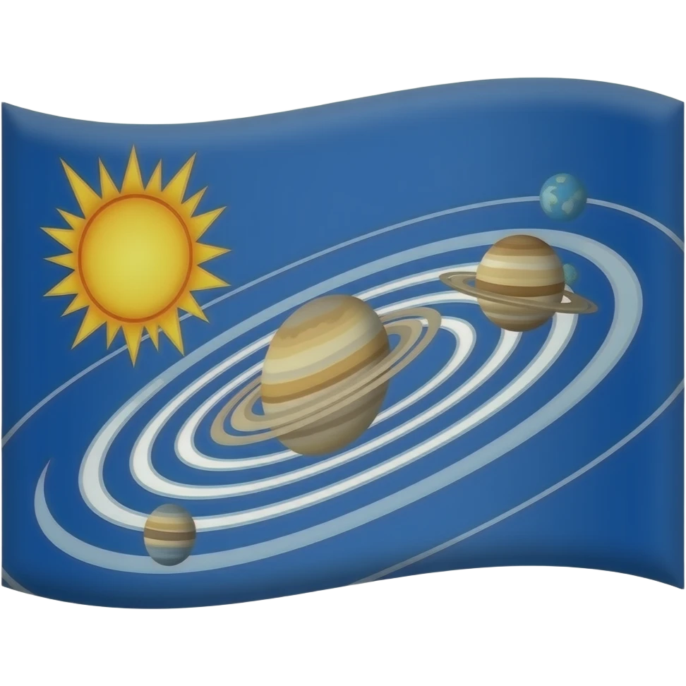 Solar system flag emoji
