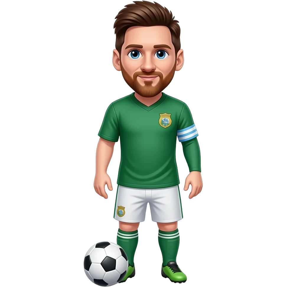 5×5 ग्रीड इमेज messi आयरलैंड emoji