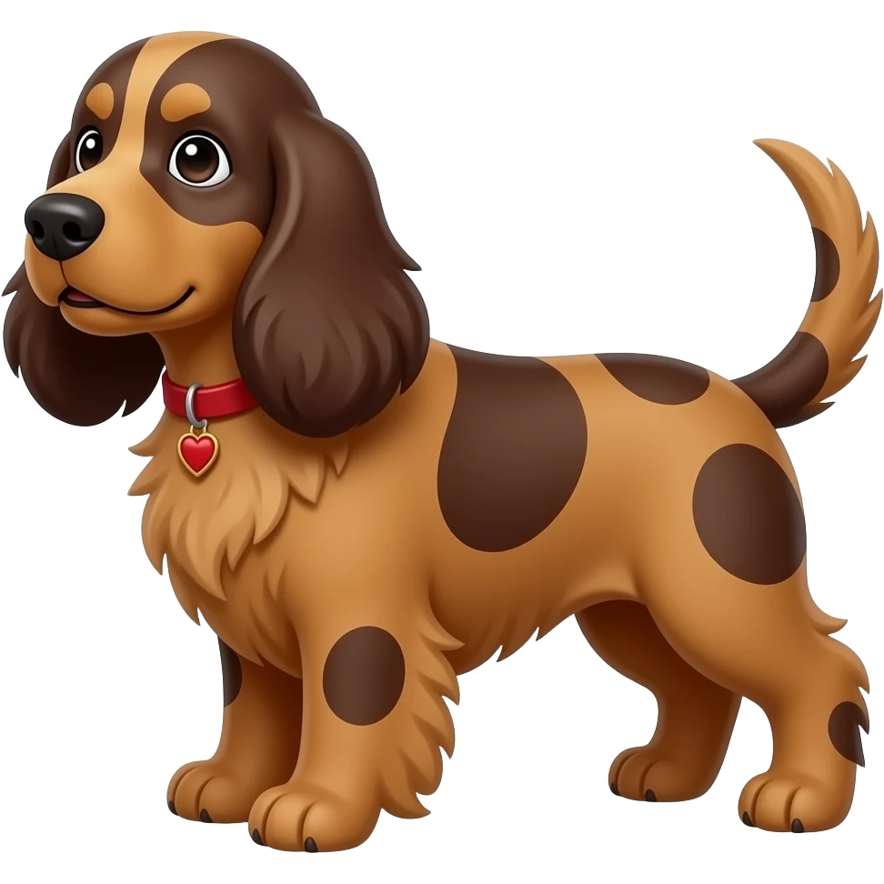 chocolate english cocker spaniel emoji