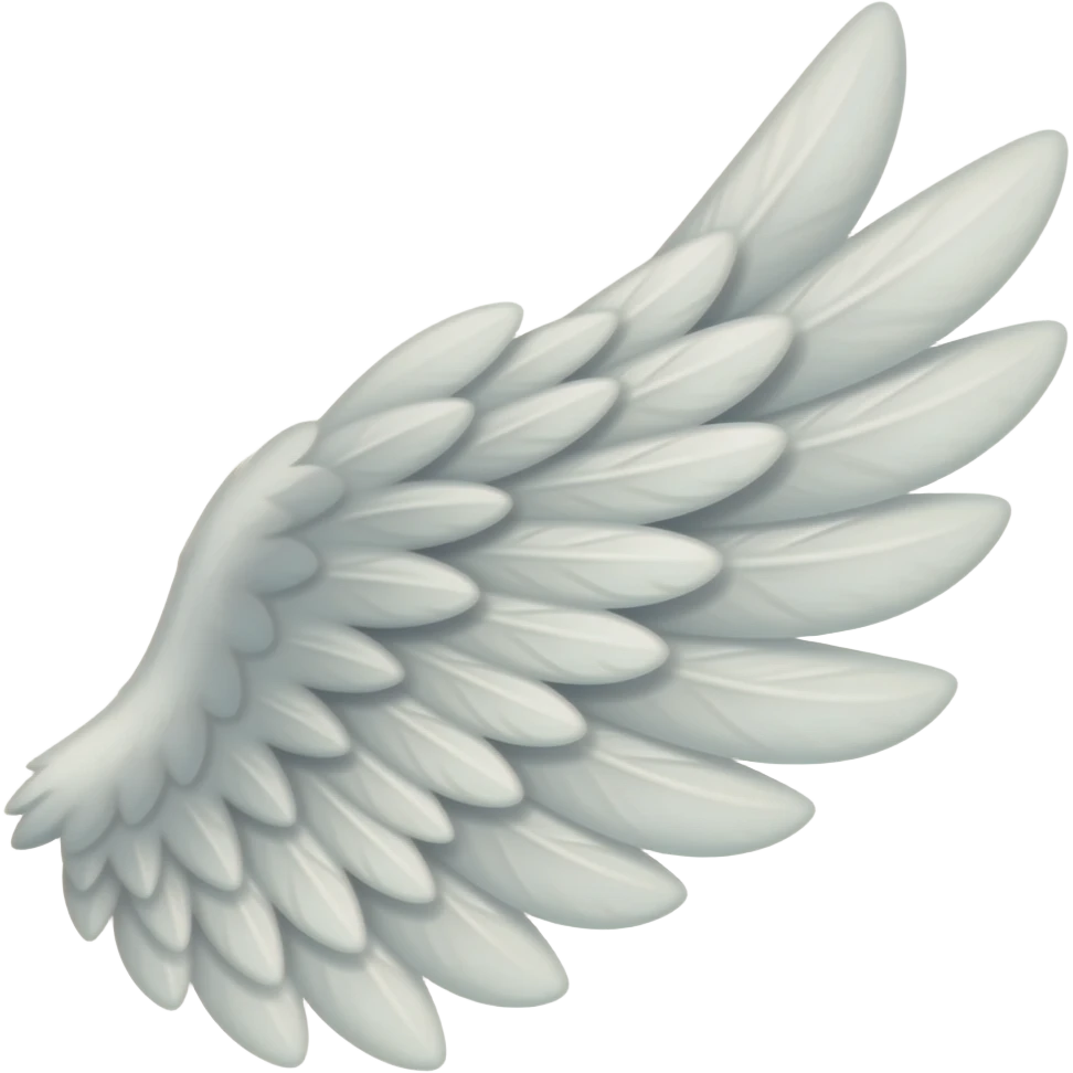 Angel wing emoji