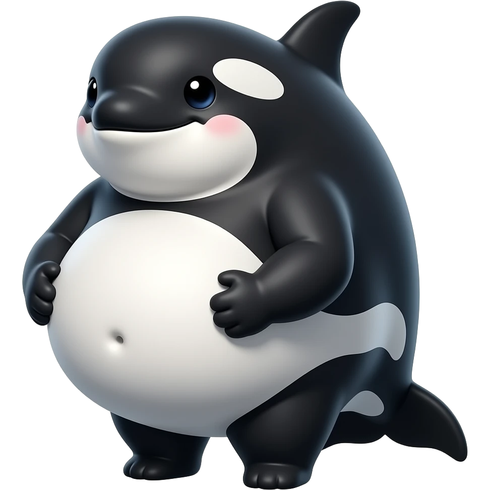 After hunting and devoured a healthy meal,A female Orca/killer whale ...