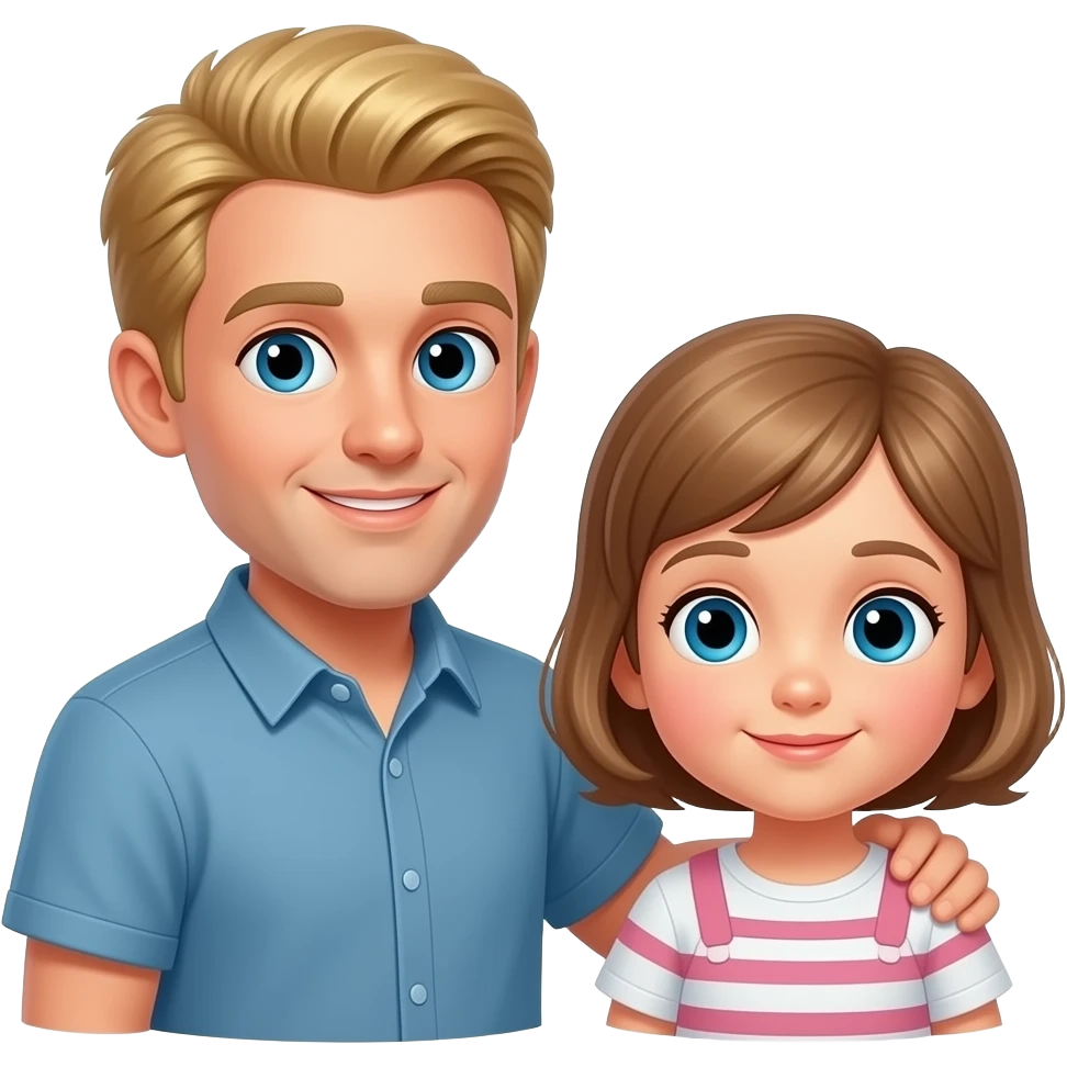 blonde guy named james touching a kid emoji