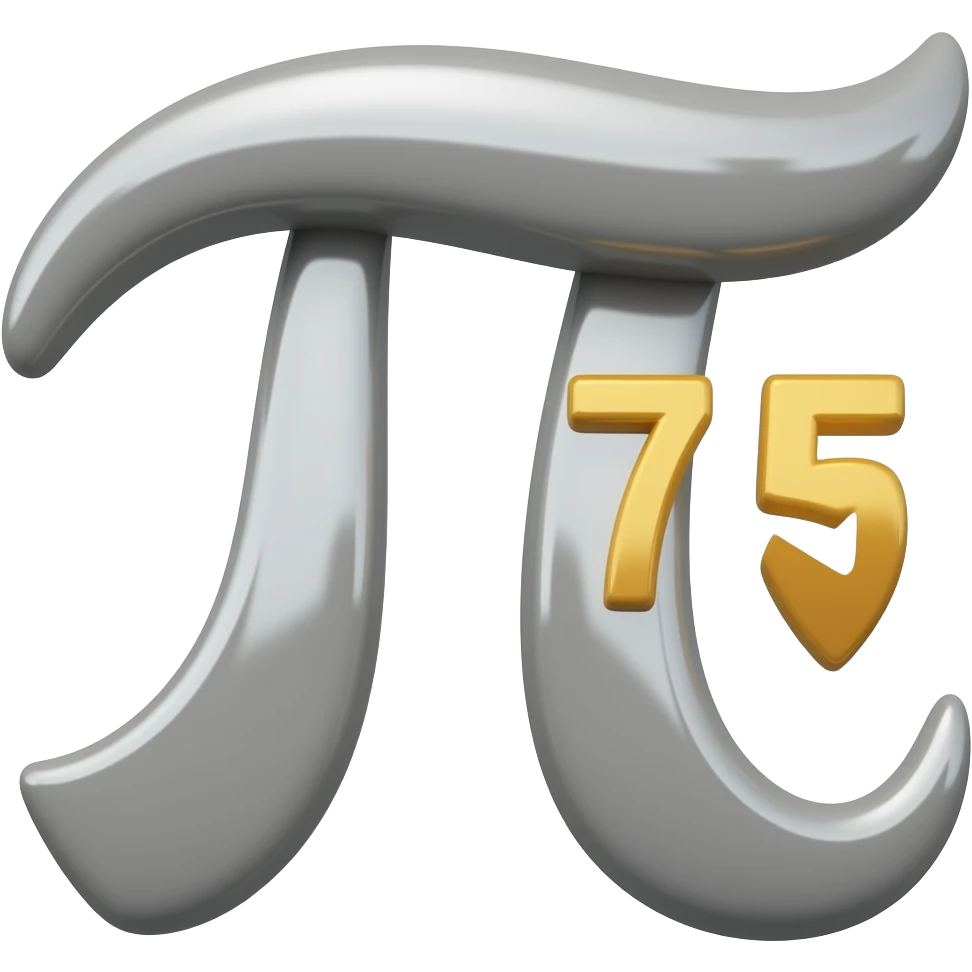 Pi⁷⁵ Extra pi emoji