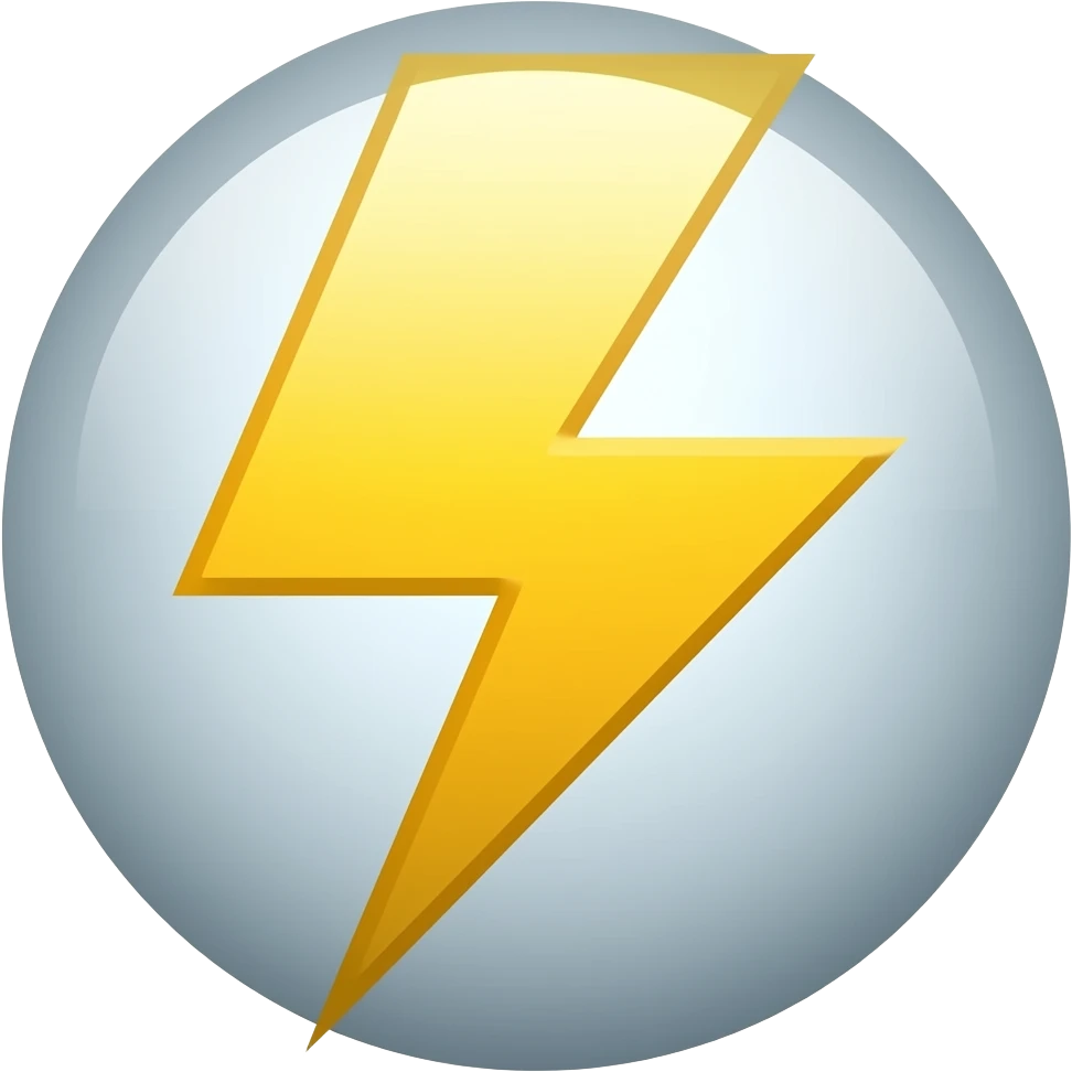 Lightning emoji